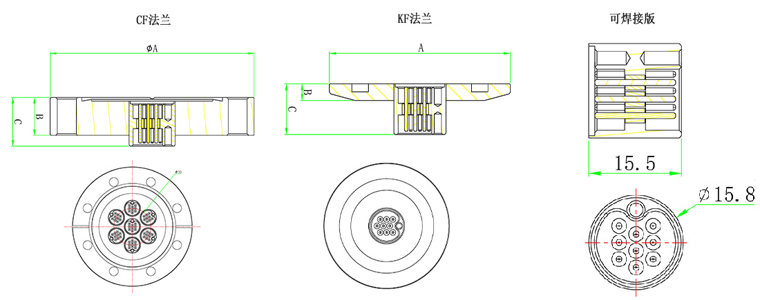 9C型真空饋通